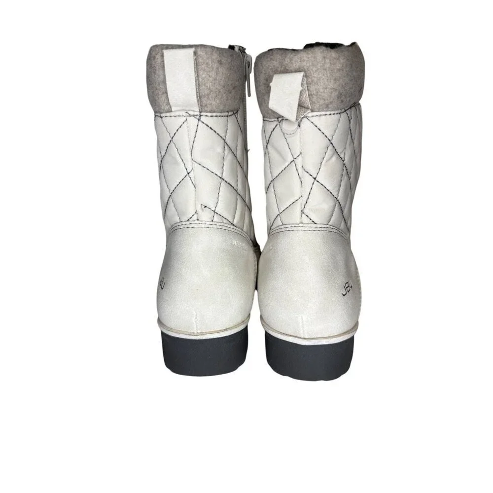 JBU Jambu Summit Women's Boots Waterproof White Lined Quilted Winter Size 11 NIB